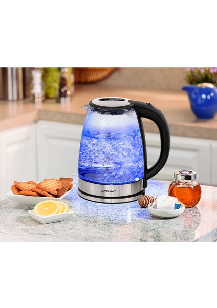 Gümüş Elektrikli Su Isıtıcı 1500W, Hızlı ve Güçlü Isıtma ile Kullanışlı Tasarım