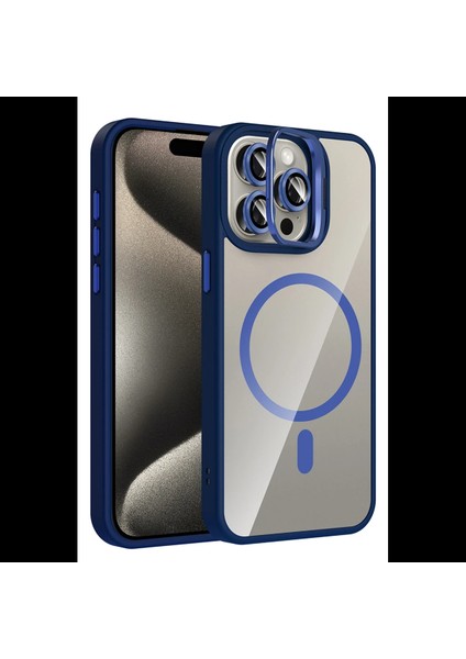 Apple iPhone 14 Pro Max Remim Lensli Magsafe Standlı Kapak