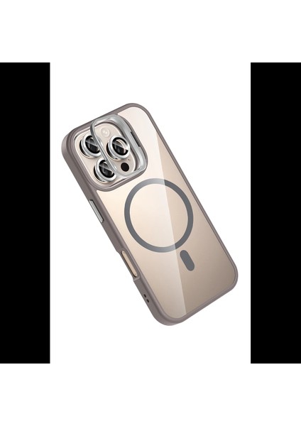 Apple iPhone 16 Pro Max Remim Lensli Magsafe Standlı Kapak modelleri