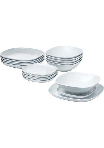 Yemek Takımı, Beyaz, 18 Parça