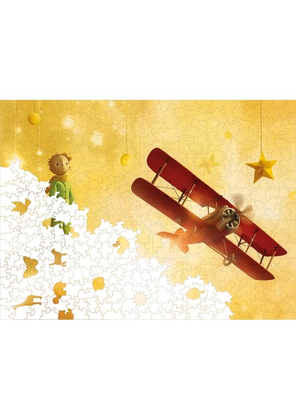 Küçük Prens Ahşap Puzzle Yetişkin Benzersiz Parçalı Yapboz Puzzle Yapıştırıcılı R1-10