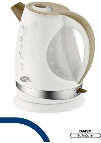 2200W 1,7l Beyaz Kettle, Hızlı ve Şık Su Isıtıcı