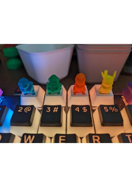 Mekanik Klavye Keycap Seti Gamer Aksesuar – 5’li Eğlenceli Tasarımani fiyatları