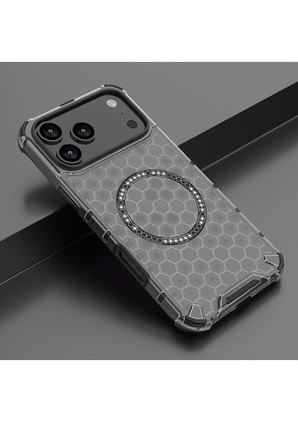 iPhone 17 Pro Manyetik Telefon Kılıfı, Şeffaf Darbeye Dayanıklı Telefon Kılıfı Kapağı iPhone 17 Pro (Yurt Dışından)