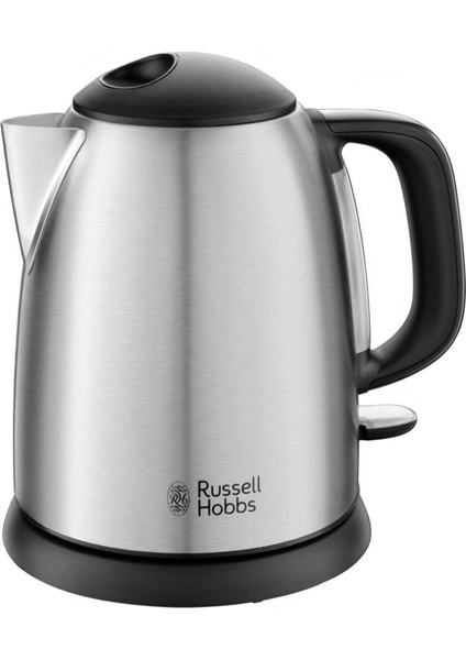 Mini Su Isıtıcı 1l, 2400W, Paslanmaz Çelik, Gri