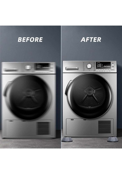 4'lü Çamaşır Makinesi Stoperi Gürültü - Titreşim - Beyaz Eşya - Mobilya Kayma Önleyici Ayak fiyatları