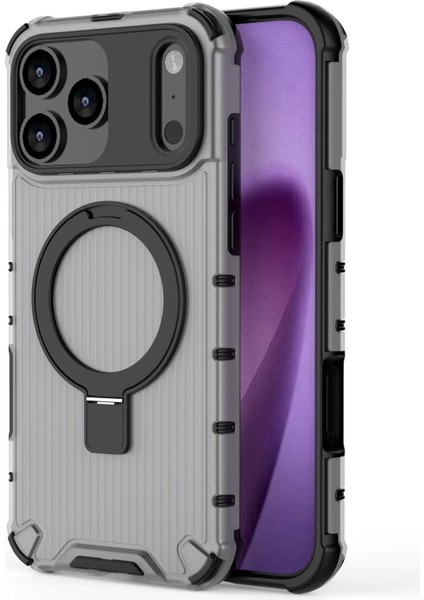 iPhone 17 Pro Max Telefon Kılıfı, Şeffaf Manyetik Düşmeye Dayanıklı Kılıf Kapağı ve Halka Tutucu iPhone 17 Pro Max (Yurt Dışından)