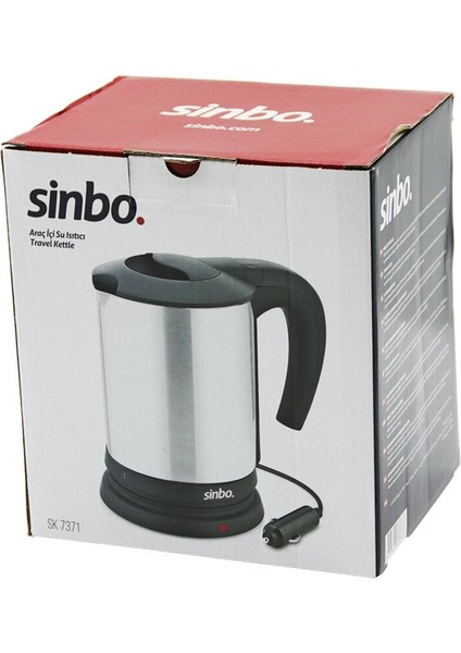 12V Araç Içi Paslanmaz Çelik Su Isıtıcı 0.8l 120W Çakmaklı Fişli