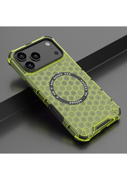 iPhone 17 Pro Max Manyetik Telefon Kılıfı, Şeffaf Darbeye Dayanıklı Telefon Kılıfı Kapağı iPhone 17 Pro Max (Yurt Dışından)