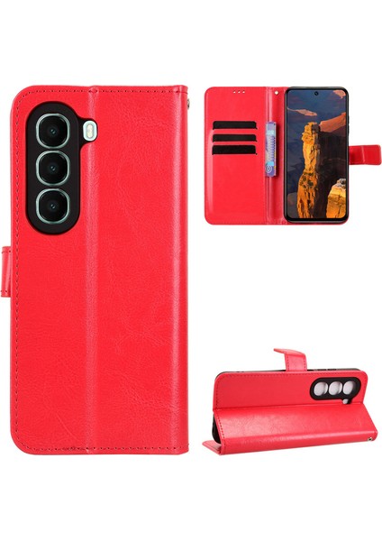 Itel A95 5g Telefon Kılıfı, Rfıd Engellemeli Kredi Kartı Tutucu, Pu Deri Folyo Kapaklı Ayak Koruyucu Darbeye Dayanıklı Kılıf Itel A95 5g (Yurt Dışından)