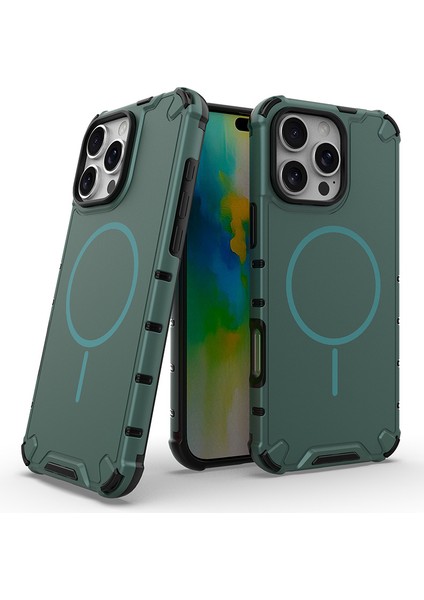iPhone 16 Pro Manyetik Telefon Kılıfı, Magsafe Koruyucu Ince Uyumlu Telefon Kılıfı iPhone 16 Pro (Yurt Dışından)