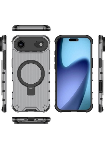 iPhone 17 Aır Telefon Kılıfı, Şeffaf Manyetik Düşmeye Dayanıklı Kılıf Kapağı ve Halka Tutucu iPhone 17 Aır (Yurt Dışından) modelleri