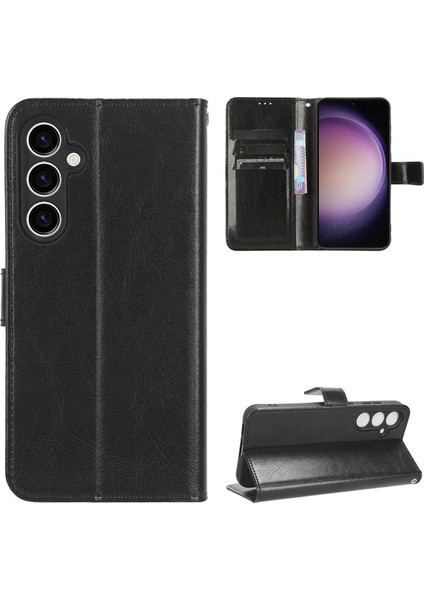 Samsung Galaxy S25 Fe Telefon Kılıfı, Rfıd Engellemeli Kredi Kartı Tutucu, Pu Deri Folyo Kapaklı Ayak Koruyucu Darbeye Dayanıklı Kılıf Samsung Galaxy S25 Fe (Yurt Dışından)