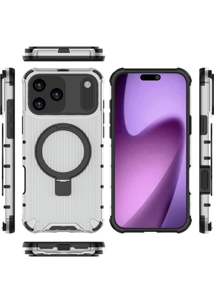 iPhone 17 Pro Max Telefon Kılıfı, Şeffaf Manyetik Düşmeye Dayanıklı Kılıf Kapağı ve Halka Tutucu iPhone 17 Pro Max (Yurt Dışından) fırsatları