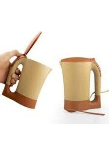 Turuncu Mini Elektrikli Su Isıtıcı, Pratik ve Şık Plastik Kettle