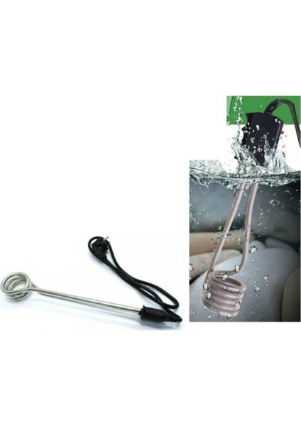 Daldırmalı Kazan Tipi Elektrikli Su Isıtıcı, Siyah, Hızlı ve Pratik Kullanım