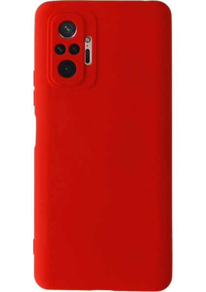 Xiaomi Redmi Note 10 Pro Kılıf Nano Içi Kadife Silikon - Kırmızı