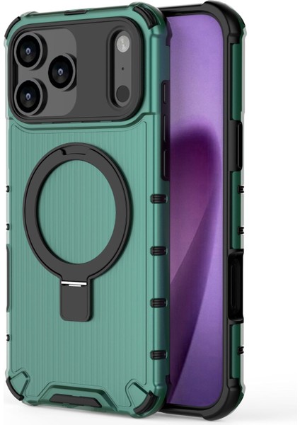 iPhone 17 Pro Max Telefon Kılıfı, Şeffaf Manyetik Düşmeye Dayanıklı Kılıf Kapağı ve Halka Tutucu iPhone 17 Pro Max (Yurt Dışından)