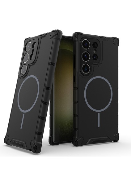 Samsung Galaxy S24 Ultra Manyetik Telefon Kılıfı, Magsafe Koruyucu Ince Uyumlu Telefon Kılıfı Samsung Galaxy S24 Ultra (Yurt Dışından)