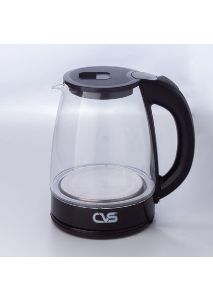 Şık Siyah Cam Kettle, Ledli Su Isıtıcı, Pratik ve Estetik Tasarım