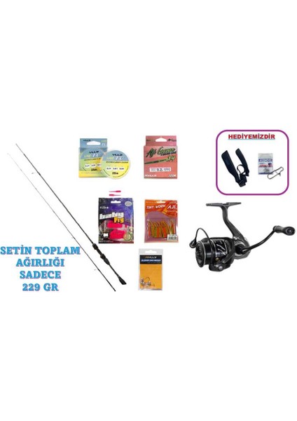 Voltage 198 cm 0.6–7gr & Ryuji Voltage 1000 5+1 Lrf Seti fiyatları