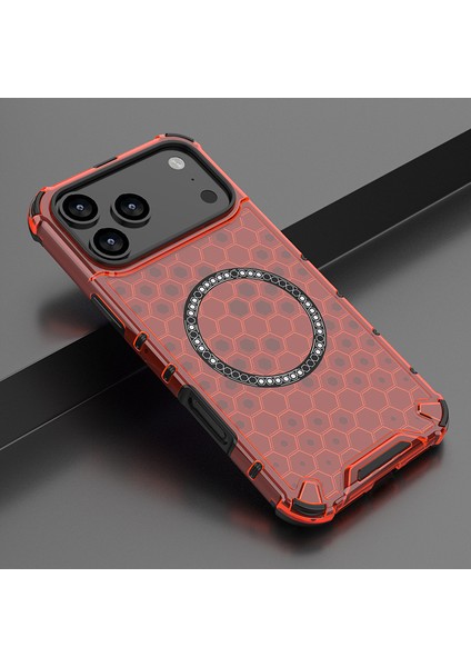 iPhone 17 Pro Max Manyetik Telefon Kılıfı, Şeffaf Darbeye Dayanıklı Telefon Kılıfı Kapağı iPhone 17 Pro Max (Yurt Dışından)
