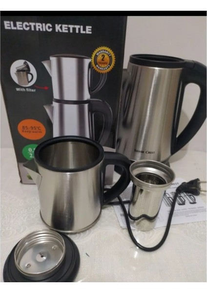 Metalik Alman Teknoloji Çay Makinesi, Şık ve Kullanışlı Ev Gereci