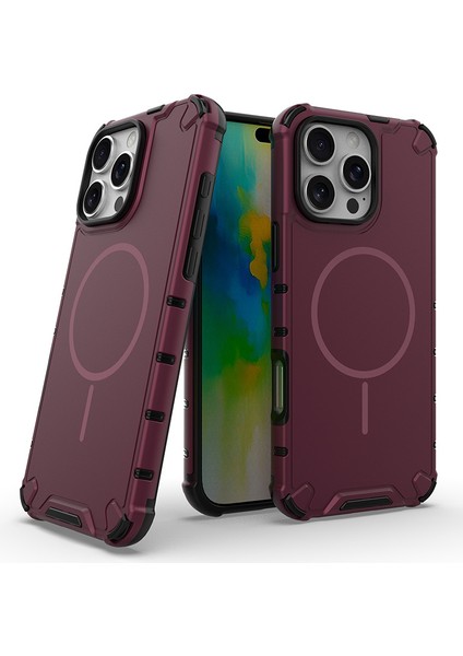 iPhone 16 Manyetik Telefon Kılıfı, Magsafe Koruyucu Ince Uyumlu Telefon Kılıfı iPhone 16 (Yurt Dışından)