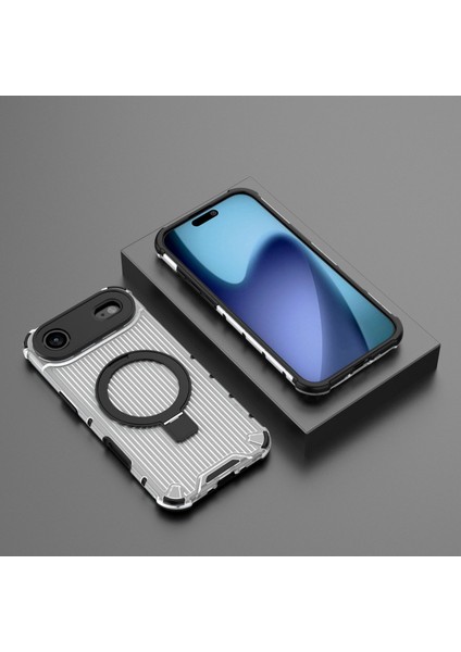 iPhone 17 Aır Telefon Kılıfı, Şeffaf Manyetik Düşmeye Dayanıklı Kılıf Kapağı ve Halka Tutucu iPhone 17 Aır (Yurt Dışından) fiyatları