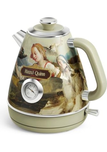 Retro Tasarım Paslanmaz Çelik Su Isıtıcı 1.7l, Bpa'sız, Çok Renkli