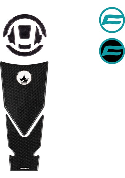 CF-250/NK Depo ve Depo Kapağı 6d Karbon Kaydırmaz Tank Pad CFDKS01 indirimleri