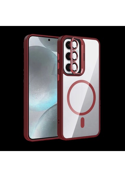 Samsung Galaxy S25 Remim Lensli Magsafe Standlı Kapak