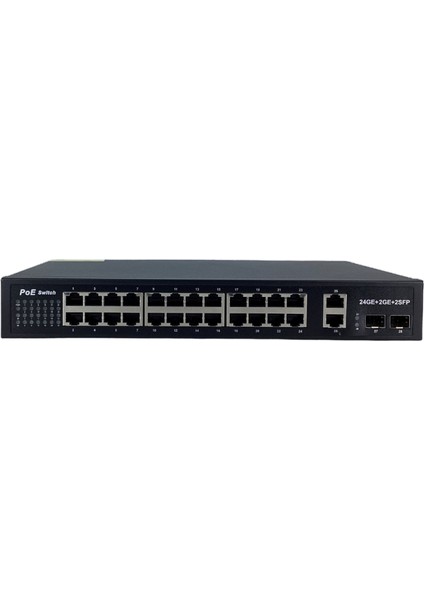 24 Port Gigabit Poe Switch | 2 Uplink + 2 Sfp | L2 Managed | 370W