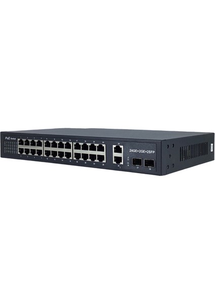 24 Port Gigabit Poe Switch | 2 Uplink + 2 Sfp | L2 Managed | 370W modelleri