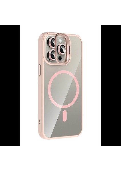 Apple iPhone 15 Pro Max Remim Lensli Magsafe Standlı Kapak fiyatları