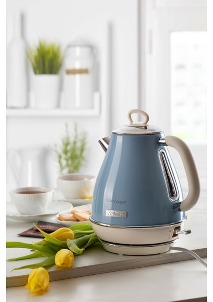 Mavi Vintage Su Isıtıcı, Şık ve Kullanışlı, 2869/05 indirimleri