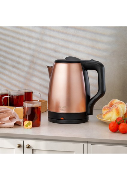 Paslanmaz Çelik Su Isıtıcı, Rose Gold, Elektrikli Kettle, Şık ve Pratik Tasarım indirimleri
