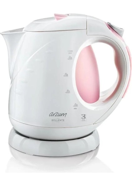 Pembe Çok Renkli Su Isıtıcı AR3015, Şık ve Kullanışlı Tasarım