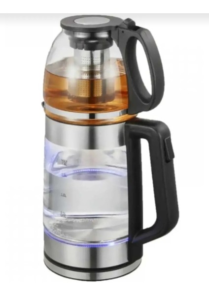 Gri 2 Litre Çaycı Kettle, Şık ve Pratik Elektrikli Su Isıtıcı