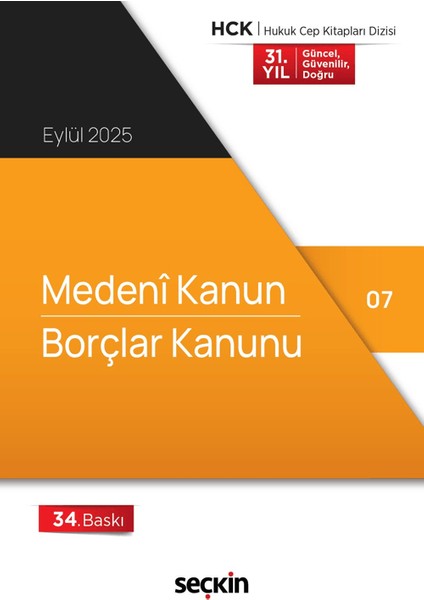 Medeni Kanun - Borçlar Kanunu (Cep Kitabı)