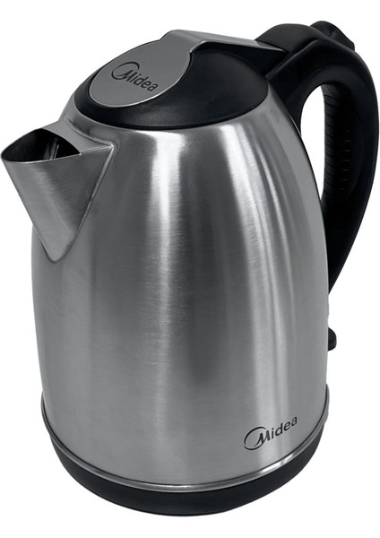 Paslanmaz Çelik Su Isıtıcı 1.7 Lt, Kaynama Uyarı, Gri