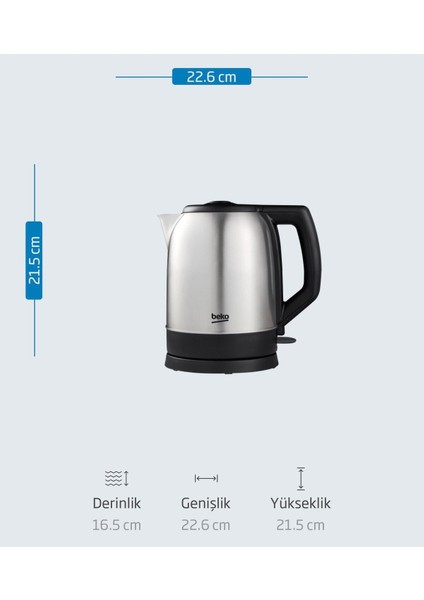 Şık Siyah Elektrikli Kettle, Hızlı Isıtma ve Pratik Kullanım Için Ideal Seçim indirimleri
