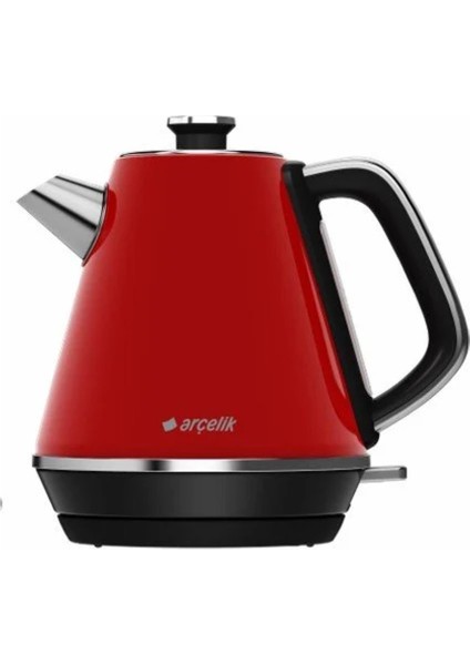 Kırmızı Retro 2200W 1.7l Elektrikli Su Isıtıcı, Şık ve Kullanışlı Tasarım