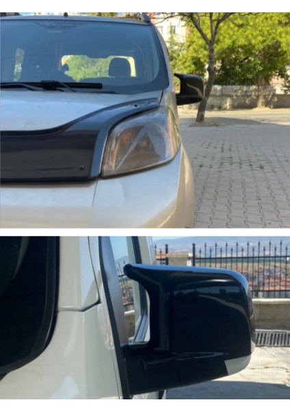 Citroen Nemo 2007 ve Sonrası Batman Yarasa Ayna Kapağı Takım Piano Black