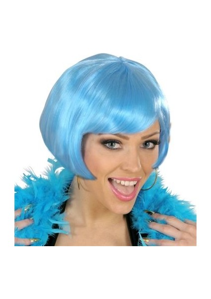 Turkuaz Renk Parti Peruğu Küt Saç (5263) fiyatları