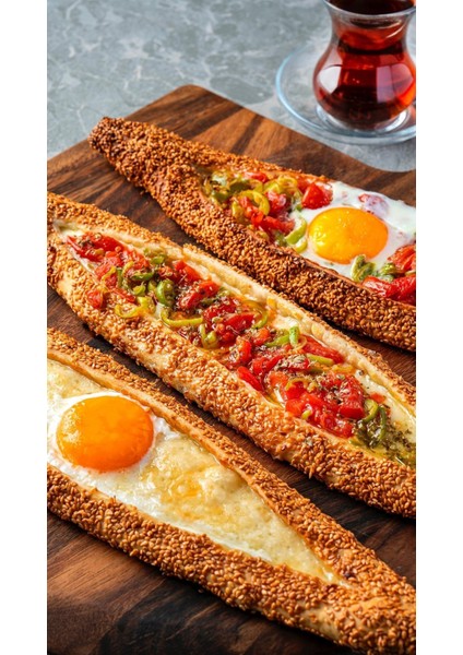Yumurtalı Karışık Pideler Ev Duvar Salon Güzellik Salonu Ofis Dükkan Dekarasyon Kanvas Tablo fiyatları