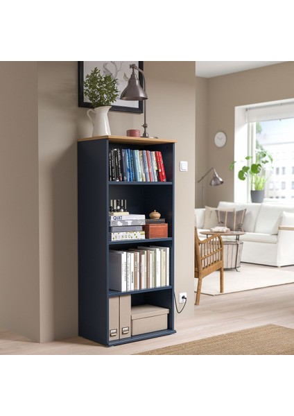 Kitaplık, Mavi-Siyah, 60X140 cm modelleri