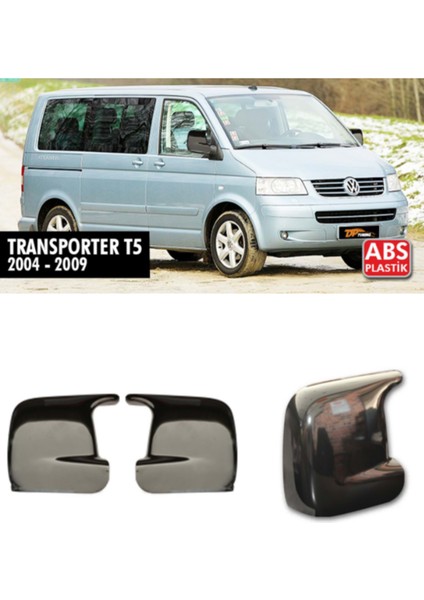 Volkswagen Transporter T5 2003-2009 Batman Yarasa Ayna Kapağı Takım Piano Black