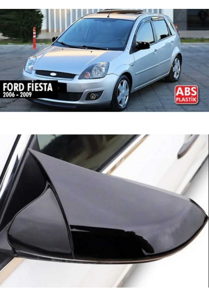 Ford Fiesta 2006-2008 Batman Yarasa Ayna Kapağı Takım Piano Black