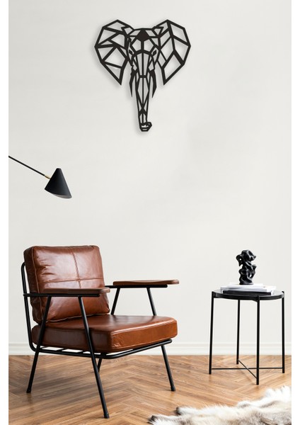 Geometrik Fil Figürü Mdf Duvar Dekorasyon Lazer Kesim 40X34 cm fiyatları